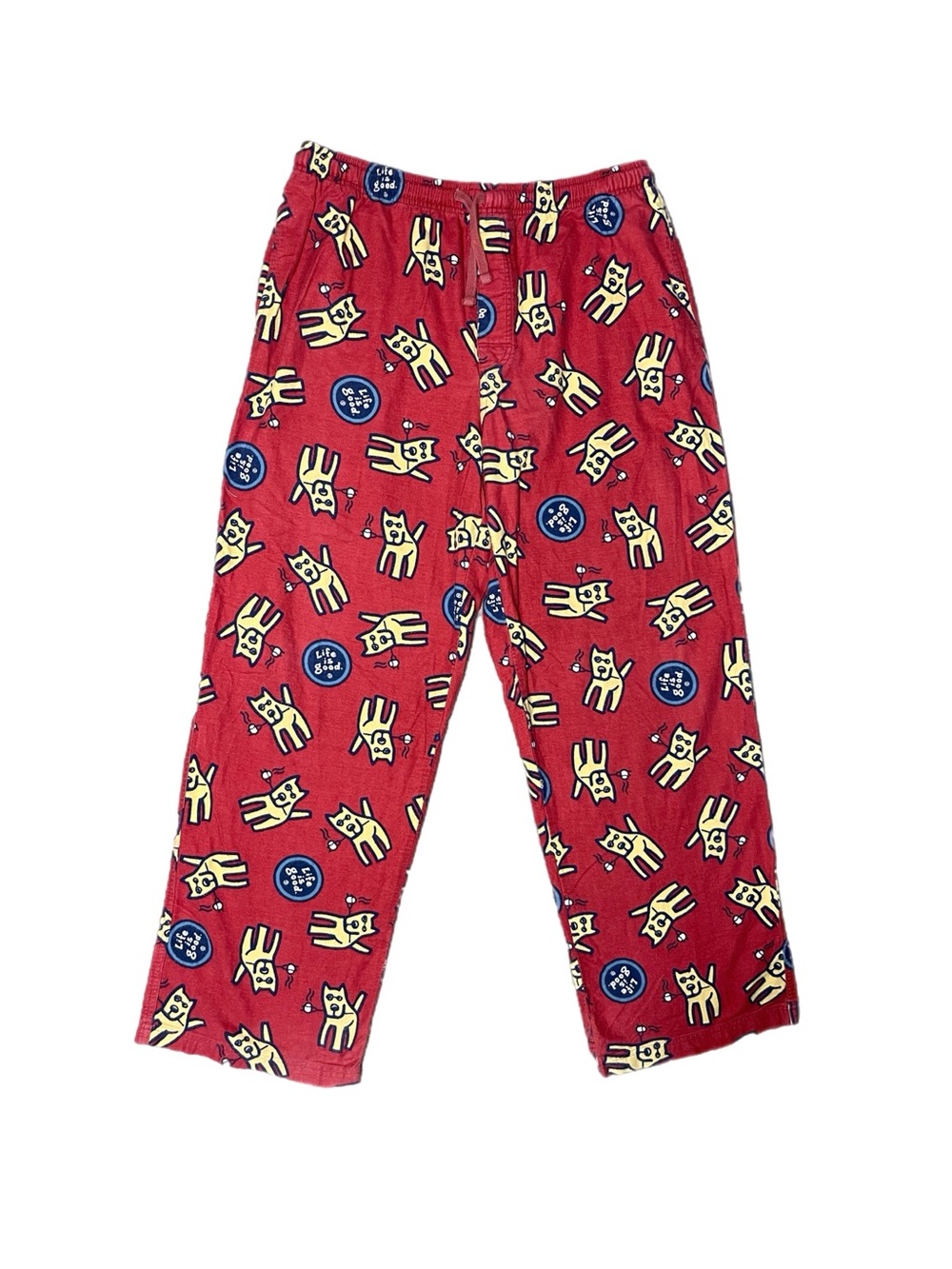 Mens Vintage Life is Good 100% Cotton Lounge/Sweatpants